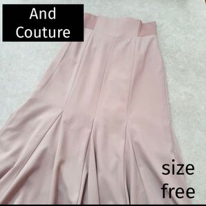 And Couture アンドクチュール ロング丈スカート フレアスカート 春服