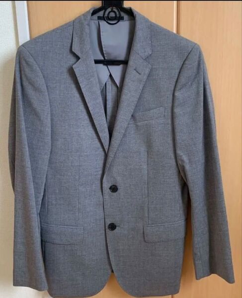 【美品】ユニクロ スーツ ストレッチウールスリムフィットジャケット セットアップ
