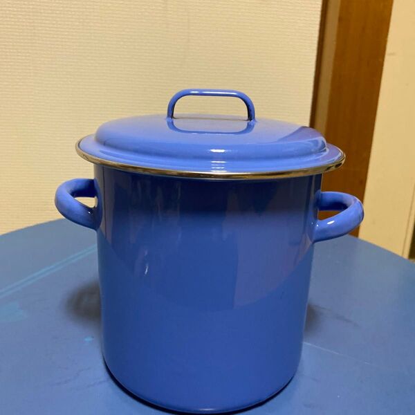 ホーロー鍋 ホーロー寸胴鍋 漬物容器ブルー