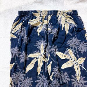 BACK EASTアメリカ古着 USA古着 ラフスタイル 春 春服 ズボン 半ズボン 8分ズボン ルームウェア ネイビー【XL】