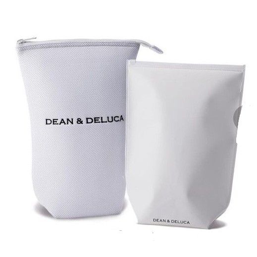 DEAN & DELUCA クッションバックインバッグ Lサイズ ホワイト メッシュ