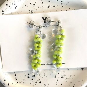 【ビーズピアス】 ハンドメイド ピアス