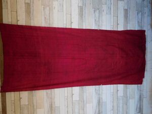 タイ　マッドミー シルクオールドクロス全NO.35　84x190cm 赤　模様シルク細い絹糸　美しい　ｍａｄｍｅｅ　ｐａｓｈｉｎ　パ　シン