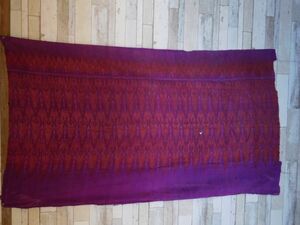 タイ　マッドミー シルクオールドクロス全NO.27 紫　96x170cm 　模様シルク細い絹糸　美しい　ｍａｄｍｅｅ　ｐａｓｈｉｎ　パ　シン