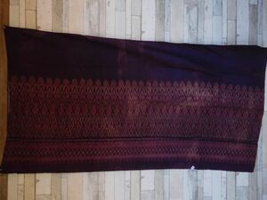 タイ　マッドミー シルクオールドクロス全NO.16 紫　86x160cm　模様シルク細い絹糸　美しい　ｍａｄｍｅｅ　ｐａｓｈｉｎ　パ　シン