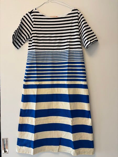 美品 ユニクロ× MARNI ボーダーワンピース M