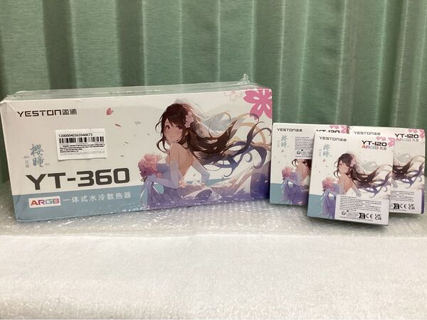 YESTON 簡易水冷クーラー YT-360 ケースファンYT-120 3個 新品未開封