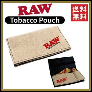 【送料無料】 RAW Tobacco Pouch タバコポーチ　　手巻き タバコ 煙草 スモーキング ローリング ペーパー B1151