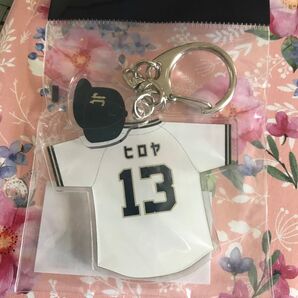 オリックスバファローズ アクリルキーホルダー ニックネームユニフォーム&キャップ 宮城選手 旧背番号13