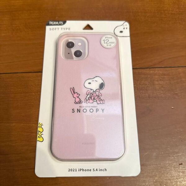 ピーナッツ スヌーピー iPhone 13mini 12mini スマホケース ソフトケース SNG-597C うさぎ