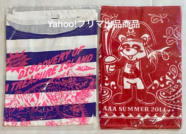 AAA a-nation 2014 ライブ Tシャツ 青 タオル え〜パンダ Nissy 西島 宇野 浦田 日高 與 末吉 伊藤