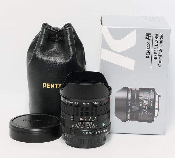 美品 動作保証 RICOH ペンタックス PENTAX HD PENTAX-FA 31mmF1.8 Limited ブラック