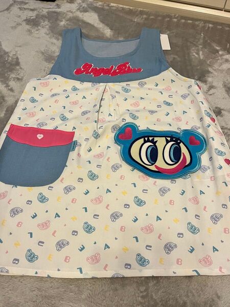 新品未使用タグ付き☆エプロン エンジェルブルー③ M-L