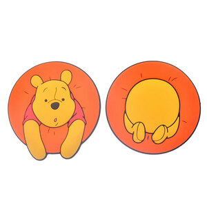  Disney store Pooh magnet 2 piece set Winnie The Pooh coming off wheel magnet Pooh 