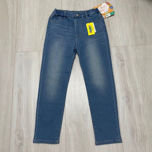 140cm 裏起毛デーパードパンツ デニムパンツ ストレッチ 女の子