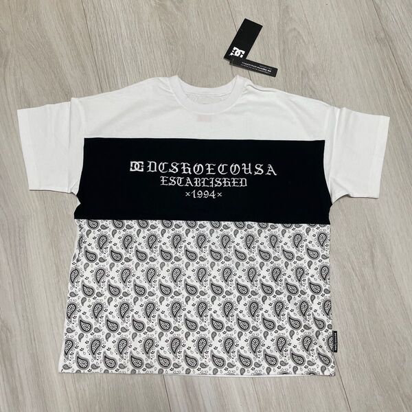 140cm DCShoes 半袖Tシャツ 白色 ディーシーシューズ