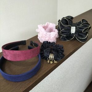 髪留めカチューシャ等5点セット(中古品)