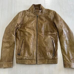 GAS レザージャケット ライダースジャケット シングルライダース