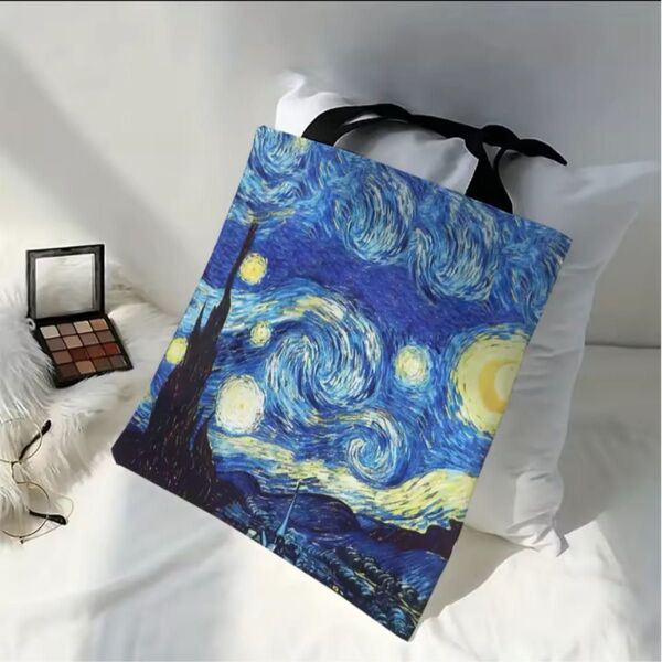 【新品未使用】ゴッホ 星月夜 トートバッグ エコバッグ
