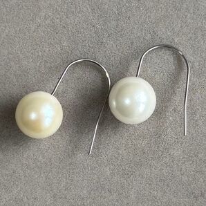 フックピアス あこや真珠 アコヤパール シルバー