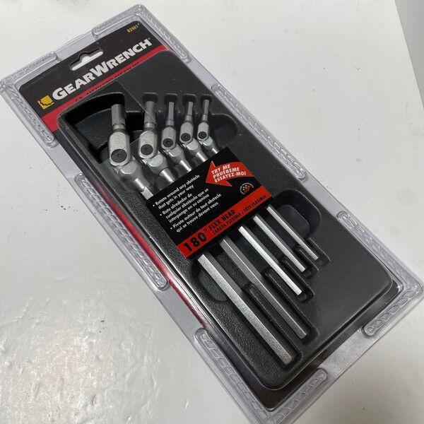 GEARWRENCH インチ ヘックス フレキシブルヘッド キーセット