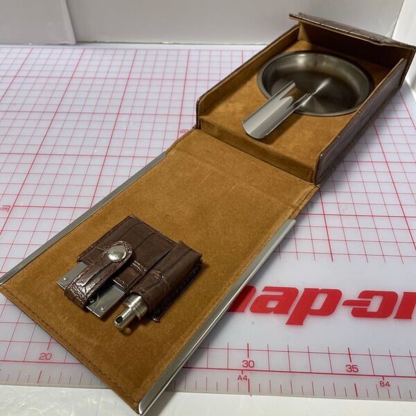 Snap-on 正規品シガーホルダー 携帯灰皿 葉巻 カッター付き