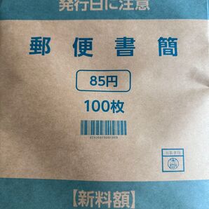 100枚 郵便書簡 ミニレター 新料金 完封 簡易書簡 通常葉書