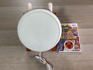 Wii ソフト 太鼓の達人Wii 超ごうか版 太鼓とバチ セット 【管理 22463】【B】