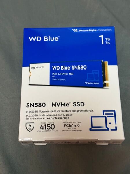 WD Blue SN580 1TB WDS100T3B0E M.2 SSD 新品未開封品