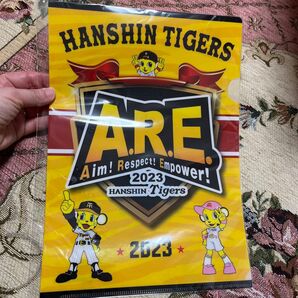 2023年版の阪神タイガースのクリアファイル、A.R.E.デザイン。- ブランド: Hanshin Tigers- 年: 2023