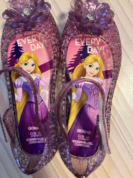 *試しばきのみ*ディズニープリンセス ラプンツェル サンダル プリンセス 16cm