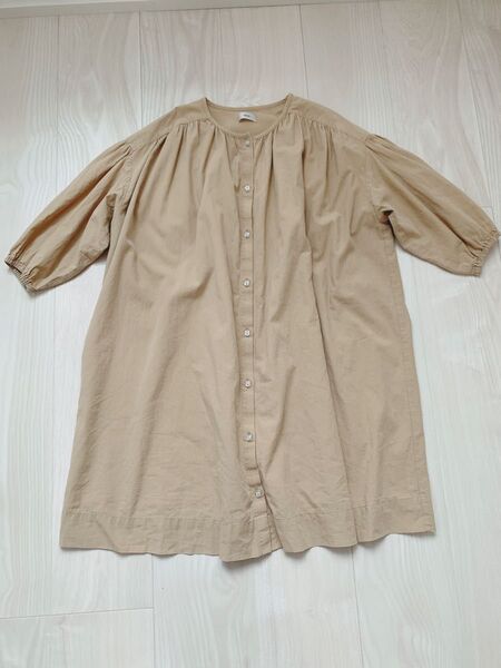 n.o.u.s ゆったり シャツワンピース 130