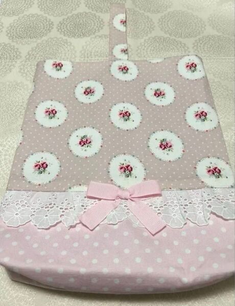 新品 上履き入れ シューズケース 上靴入れ 入園入学 上履き袋 女の子 入学準備 入園準備 ローズ バラ ピンク うわばき 上ばき