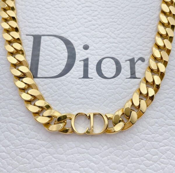 超美品 定価22万 Christian Dior ネックレス ダンスーズ エトワール 喜平 ゴールド チョーカー CDアイコン