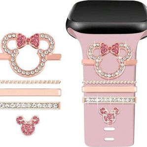 残り1点【新品未使用】ミニーマウス Apple Watch スマートウォッチ アクセサリー 5点セット ディズニー Disney