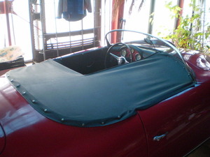  Speedster CLASSIC MOTOR CARRIAGES original. Porsche 356 replica rain cover? half cover? Junk' Old Used' Vintage 