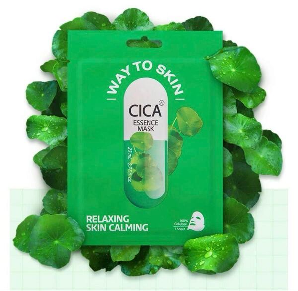 CICA シカエッセンス マスク 5枚 敏感肌 23ml WAY TO SKIN