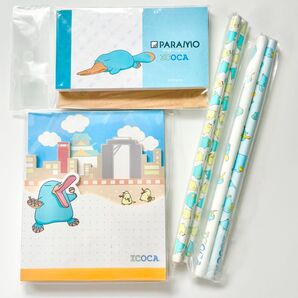 イコちゃん ICOCA イコカ ガチャ 限定 セット メモ用紙 鉛筆 非売品 鉄道 グッズ JR西日本 記念 交通系ICカード