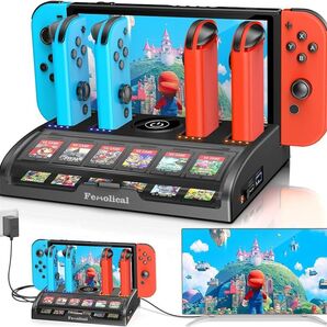 Switch/Switch OLED対応 ドック 充電スタンド 切り替え Switch