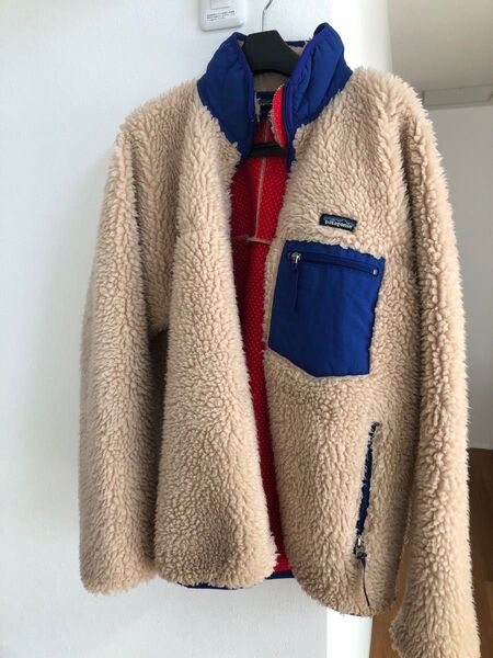 レトロカーディガン パタゴニア Lサイズ USA製 ナチュラル ジャケット クラシック Patagonia