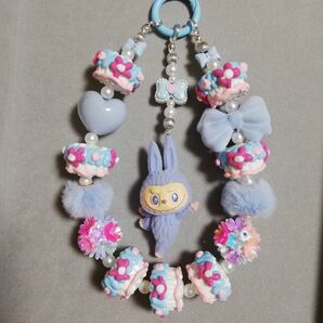 ラブブ ペイントビーズ ストラップ