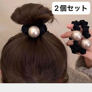 2個セット シルバー ボール ヘアゴム ヘアアクセサリー 韓国 髪留め 髪飾り ヘアアクセ まとめ売り