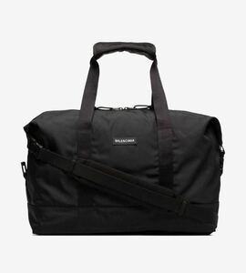 美品 送料無料 正規品 BALENCIAGA バレンシアガ 新ロゴ エクスプローラー ボストン　ショルダー　バッグ ブラック 黒