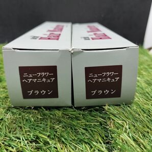 【2個セット】ニューフラワー アシッドヘアマニキュア カラー&トリートメントブラウン