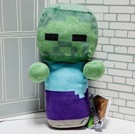 【非売品】マインクラフト ゾンビ ぬいぐるみ 未使用 タグ付き プレゼント