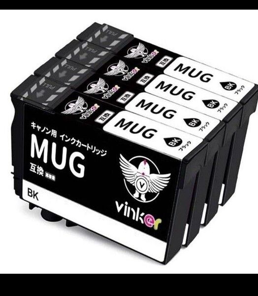 MUG-BK ブラック 4本組 エプソン 互換インクカートリッジ ICチップ付き