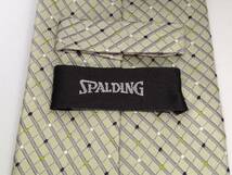 【SPALDING】スポルディング・ブルーグレー系ネクタイ・絹100% シルク・8252_画像6