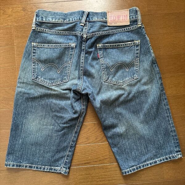 EDWIN503 ブルーデニム ショートパンツ28
