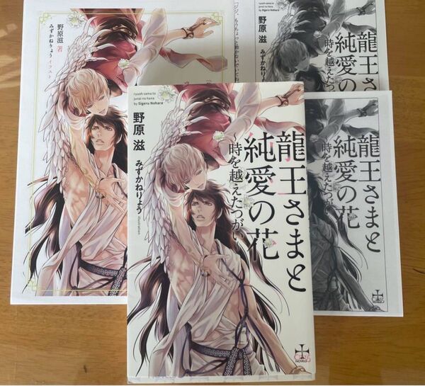 BL小説●野原滋●龍王さまと純愛の花 時を越えたつがい コミコミスタジオ小冊子付●クロスノベルズ
