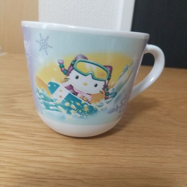 未使用 キティちゃん スノボ マグカップ